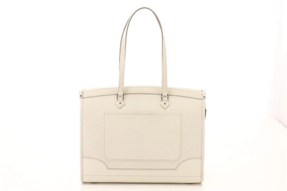 LOUIS VUITTON Bag Business Madeleine Epi Ivory White